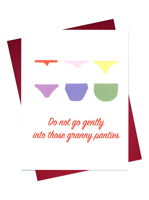 Granny Panties Card