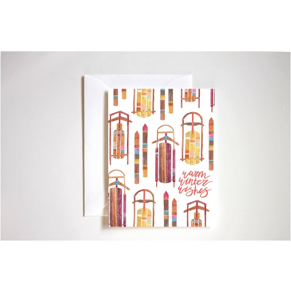 Warm Winter Wishes Greeting Card