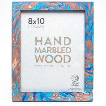 Hand-Marbled Hardwood Frame Collection