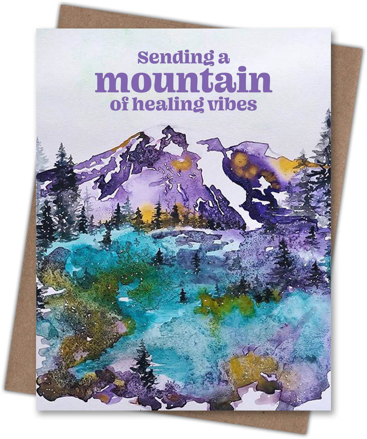 Mountain of Healing Vibes Get Well Card
