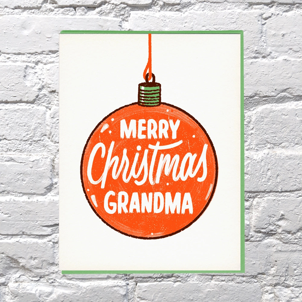 Merry Christmas Grandma Holiday Card
