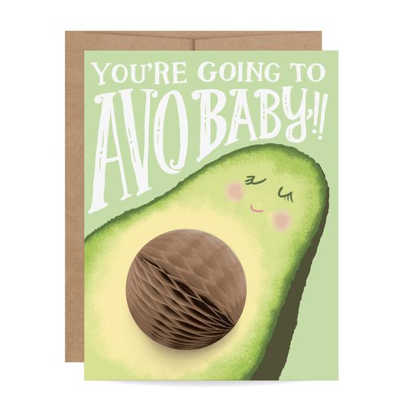 You're Going to Avo Baby Congratulations Card