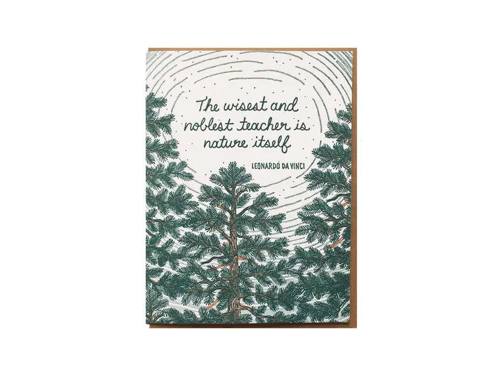 DaVinci Nature Quote Card
