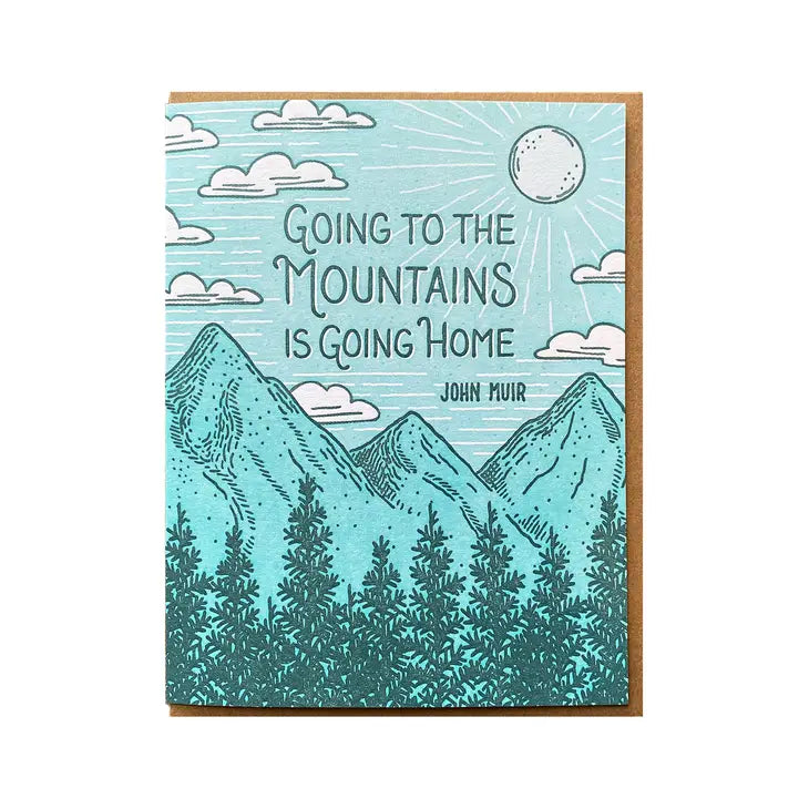 Muir Mountains Quote Card