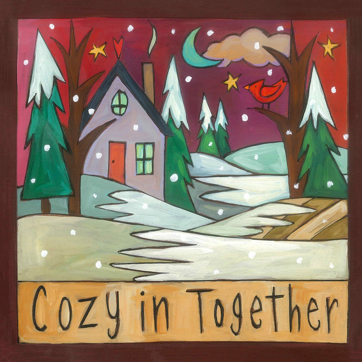 Cozy Time Sincerely Sticks Wall Plaque
