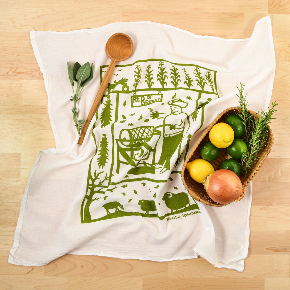 Chile Roaster Flour Sack Dish Towel :: Red + Green Styles