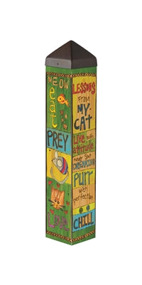 Lessons from my cat outdoor art pole