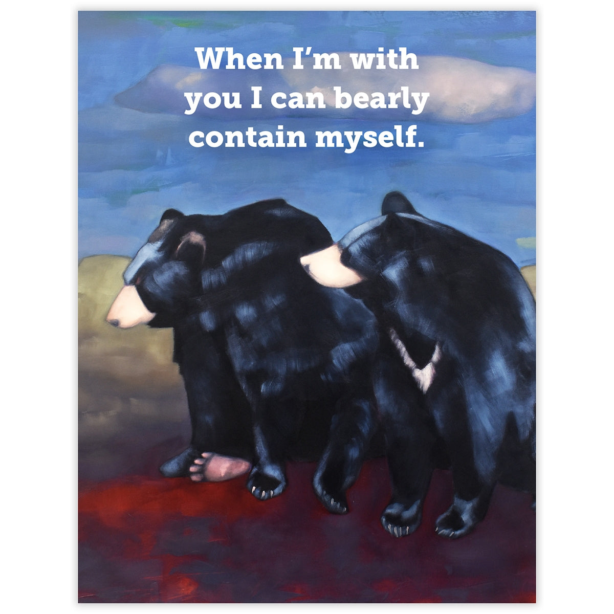 Bearly Contain Myself Card