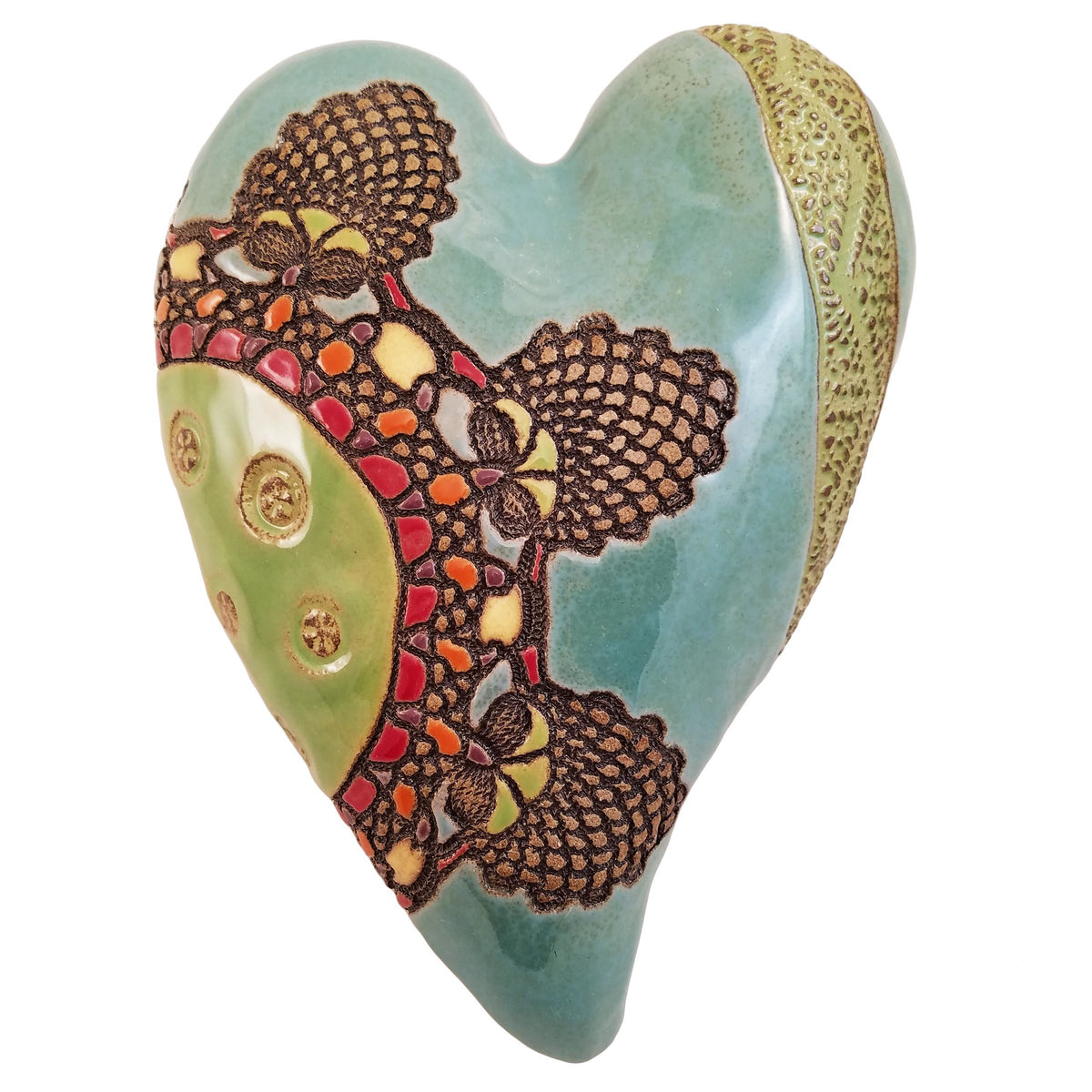 Marie's Travels Ceramic Wall Heart
