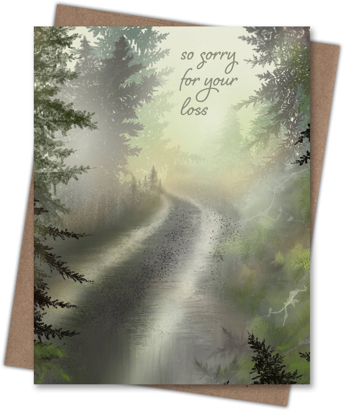 Misty Forest Sympathy Card