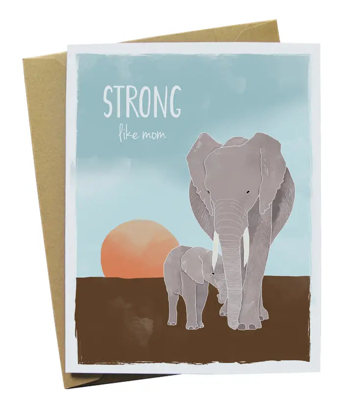 Strong Like Mom Mother's Day Card