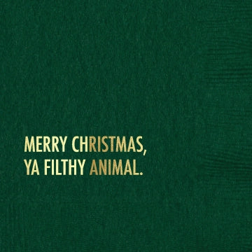 Filthy Animal Holiday Cocktail Napkin