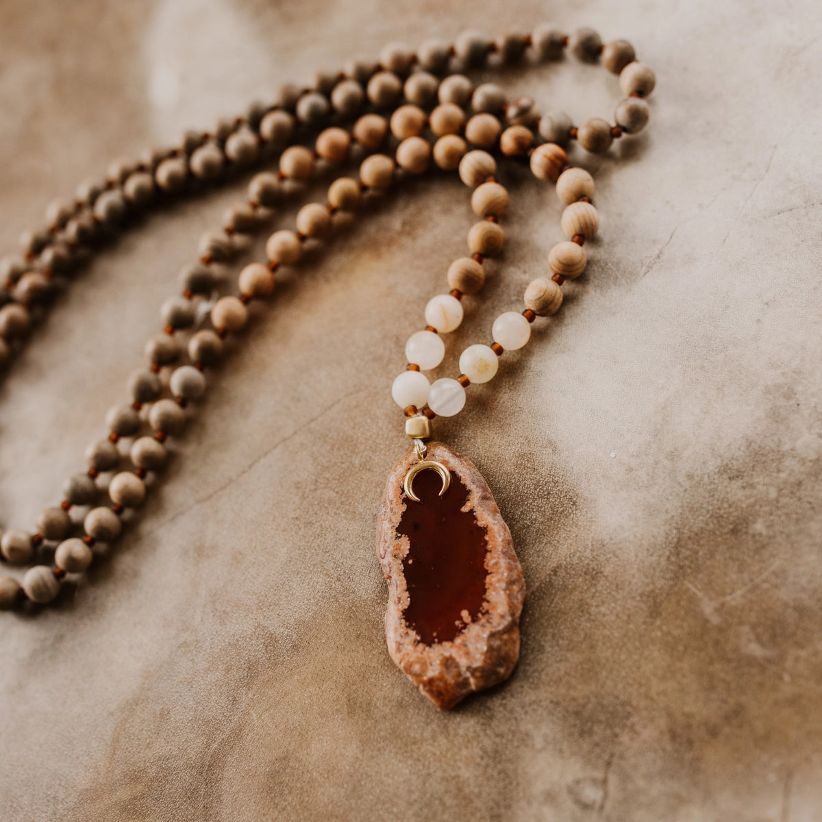 Mala Necklace with Pendant