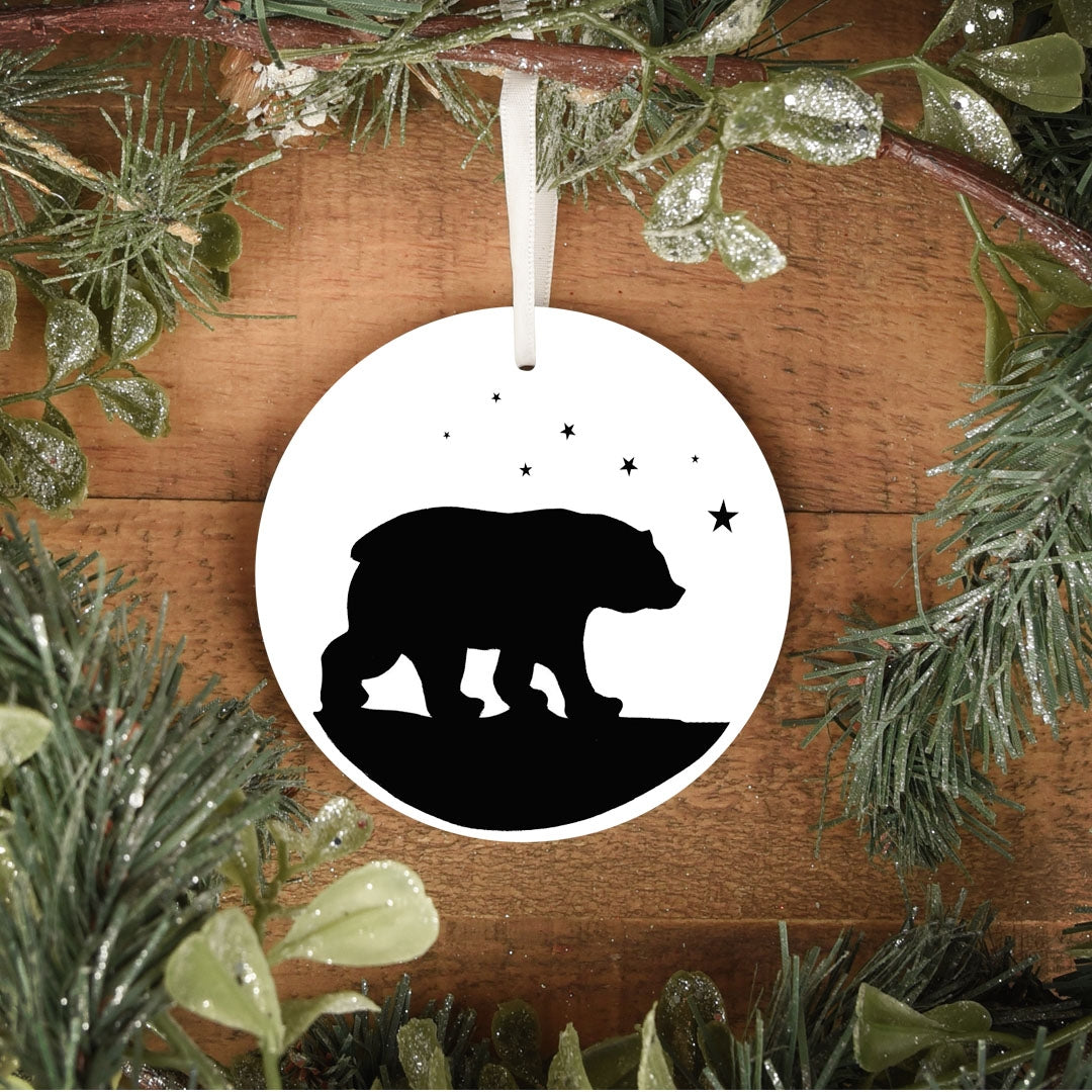 Bear Ceramic Holiday Ornament