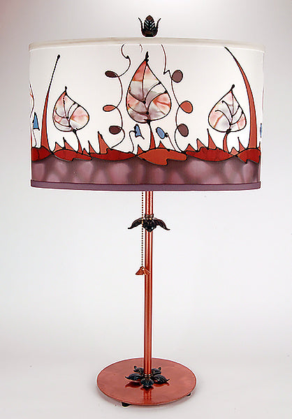 Abstract Hand-Painted Silk Shade Lamps :: Various Shade Shapes