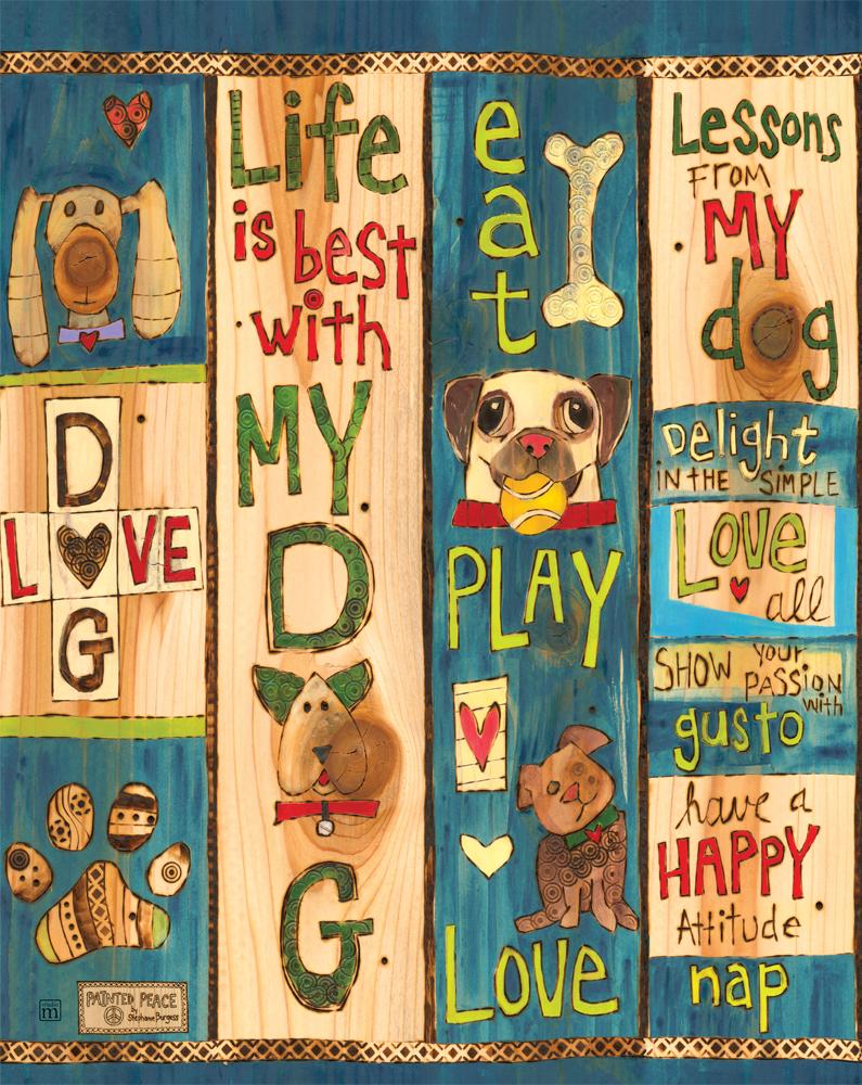 Stephanie Burgess Lessons from my Dog Artwork