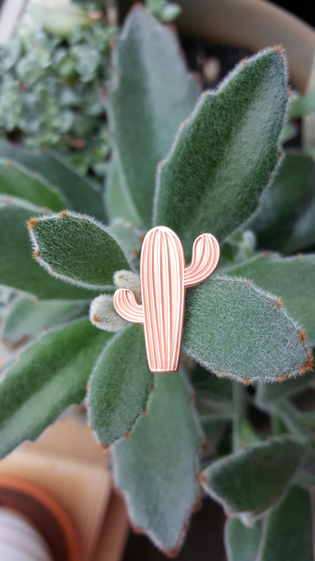 Cactus Pin :: Rose Gold Saguaro