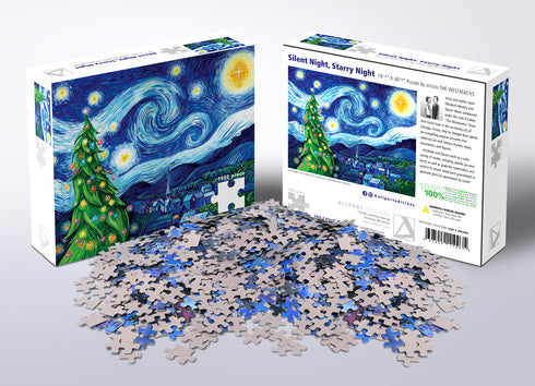 Silent Night, Starry Night 1000-Piece Puzzle
