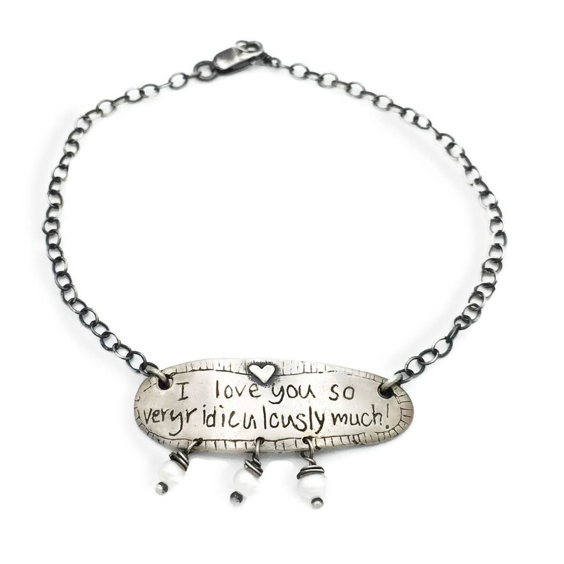 I love you so ridiculously much charm bracelet