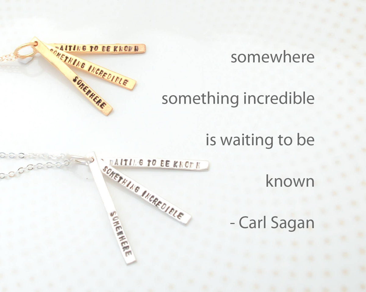 Carl Sagan Quote Necklaces