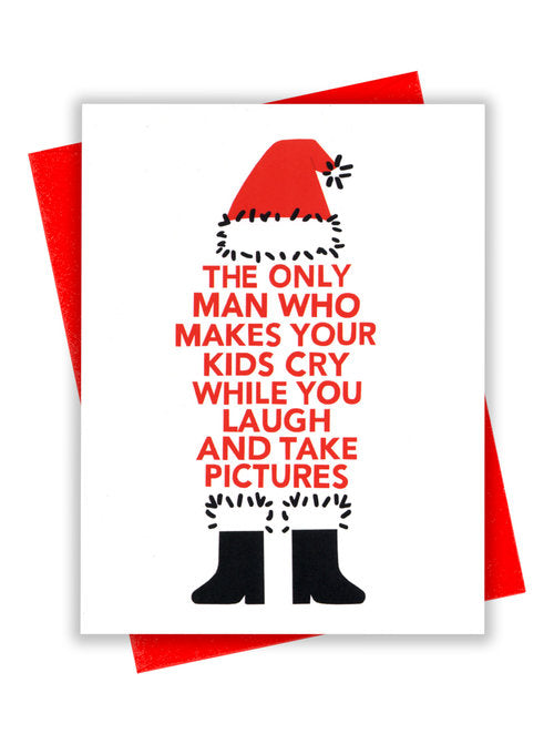 Santa Cry Card