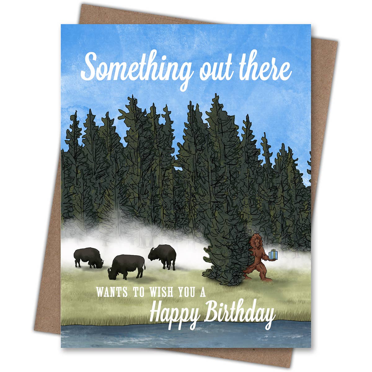 Sasquatch Birthday Card