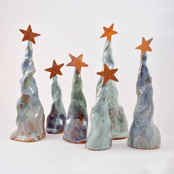 Whimsical Ceramic Christmas Trees
