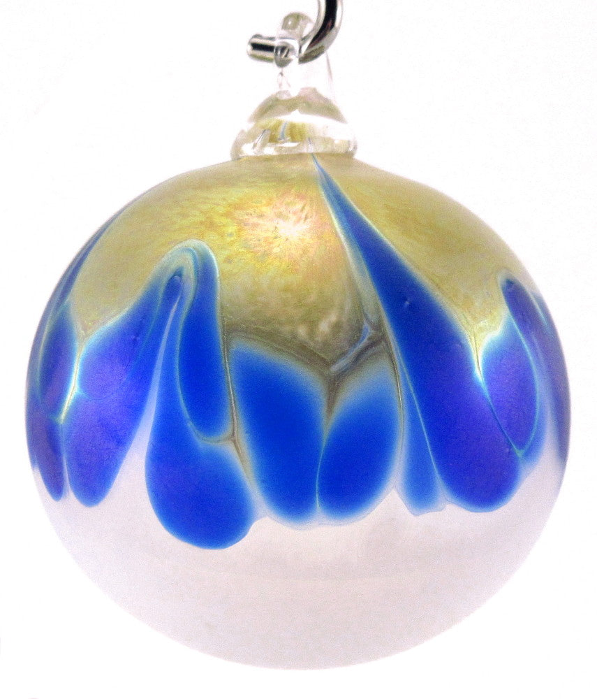 Artisan Glass Ball Ornament :: Multiple Colors