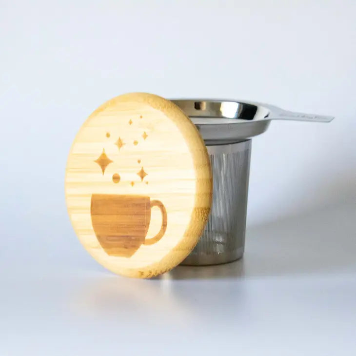 Steel & Bamboo Single-Cup Steeper :: Snarky Tea
