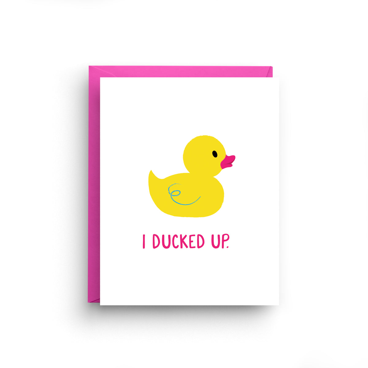 Ducked Up Sympathy Card