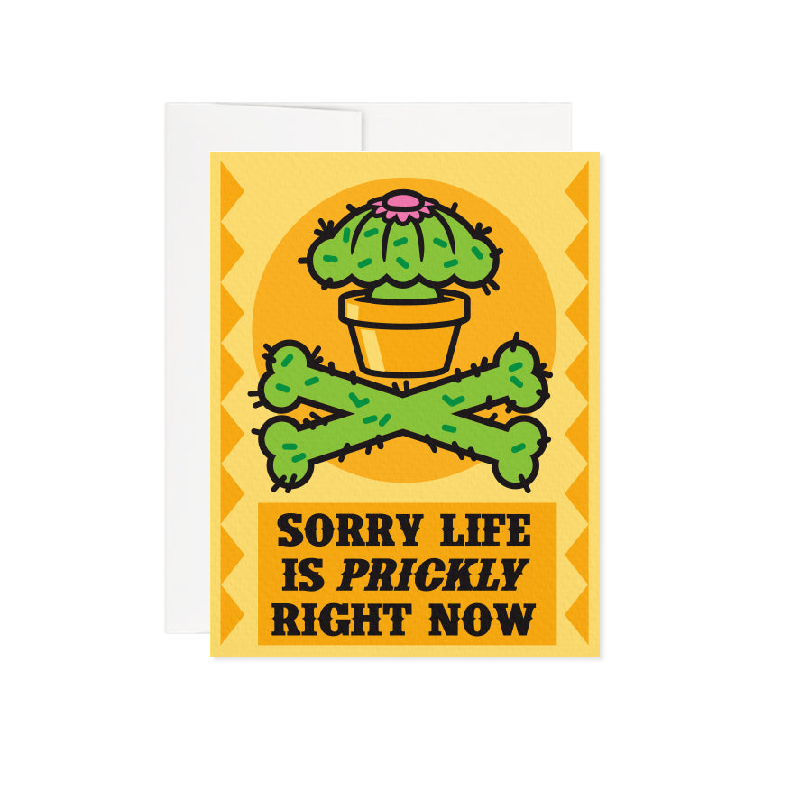 Prickly Cactus Sympathy Card