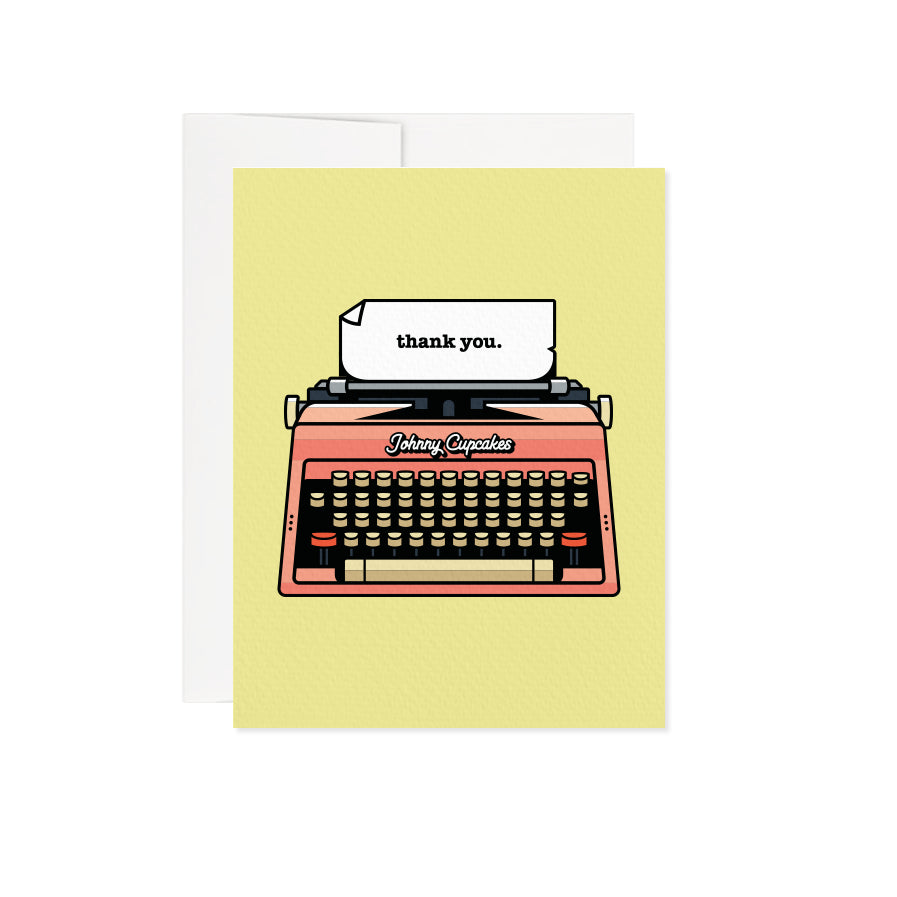 Typewriter Thank You Card – PERIOD SIX STUDIO