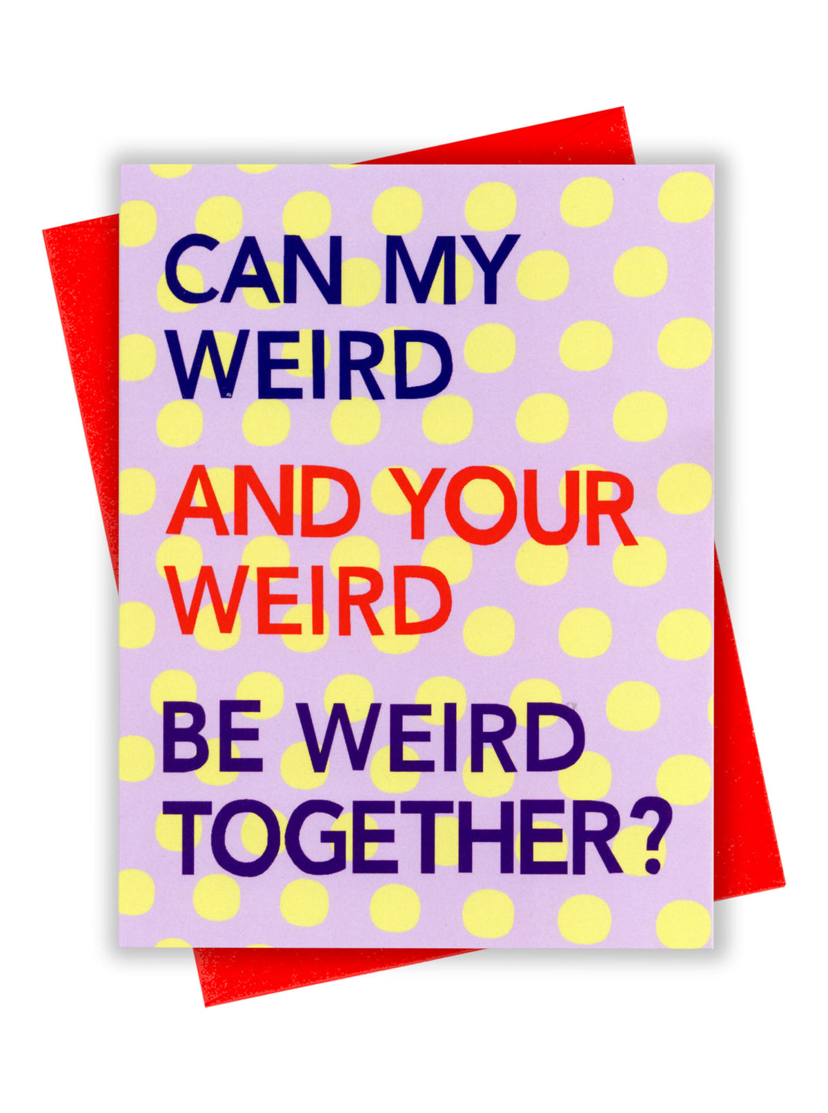 Weird Polka Dot Love Card