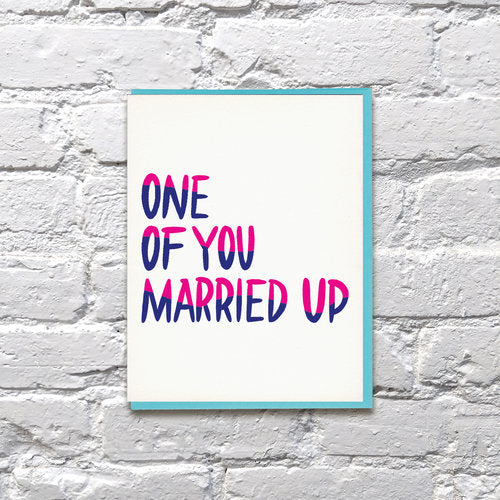 Married Up Wedding Card