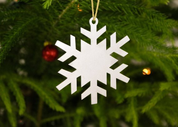 Aluminum Snowflake Ornament