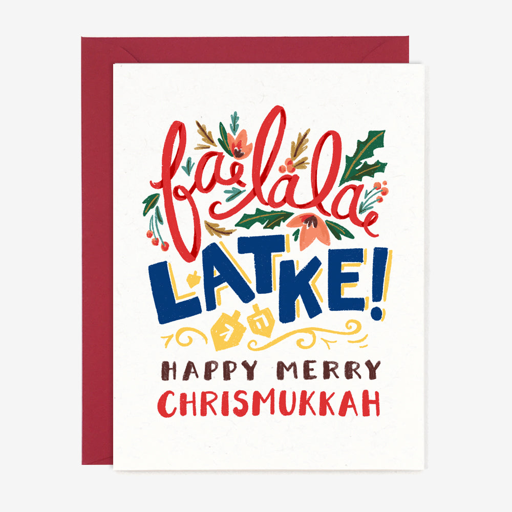 Fa La La Latke Holiday Card