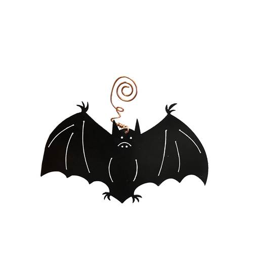 Black Metal Bat with Copper hanger