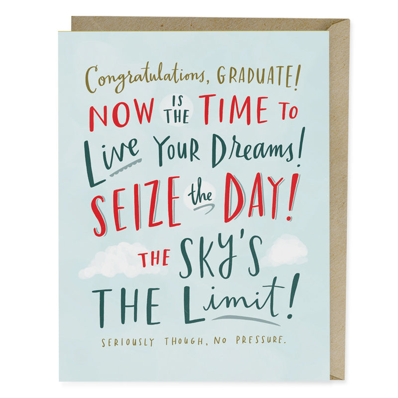 Sky's The Limit Graduation Card