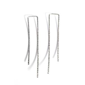 Dentando Earrings by Cindy Liebel in Polished Sterling Silver