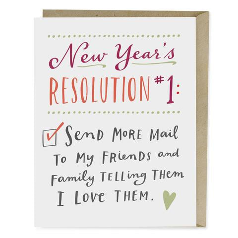 New Year's Resolution Card