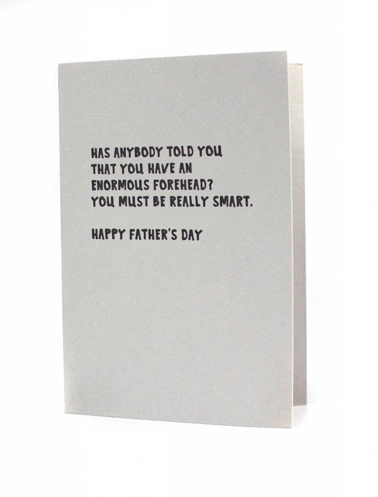 Funny Letterpress Father's Day Card