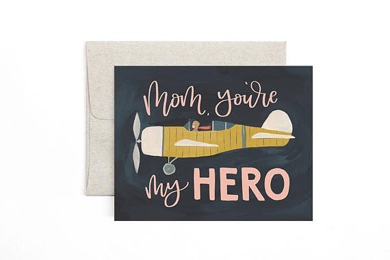 Aviator Mother's Day Card