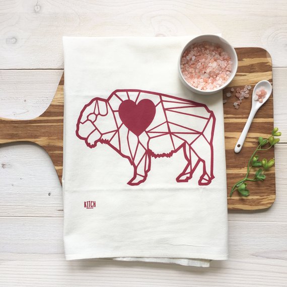 Geo Buff Tea Towel