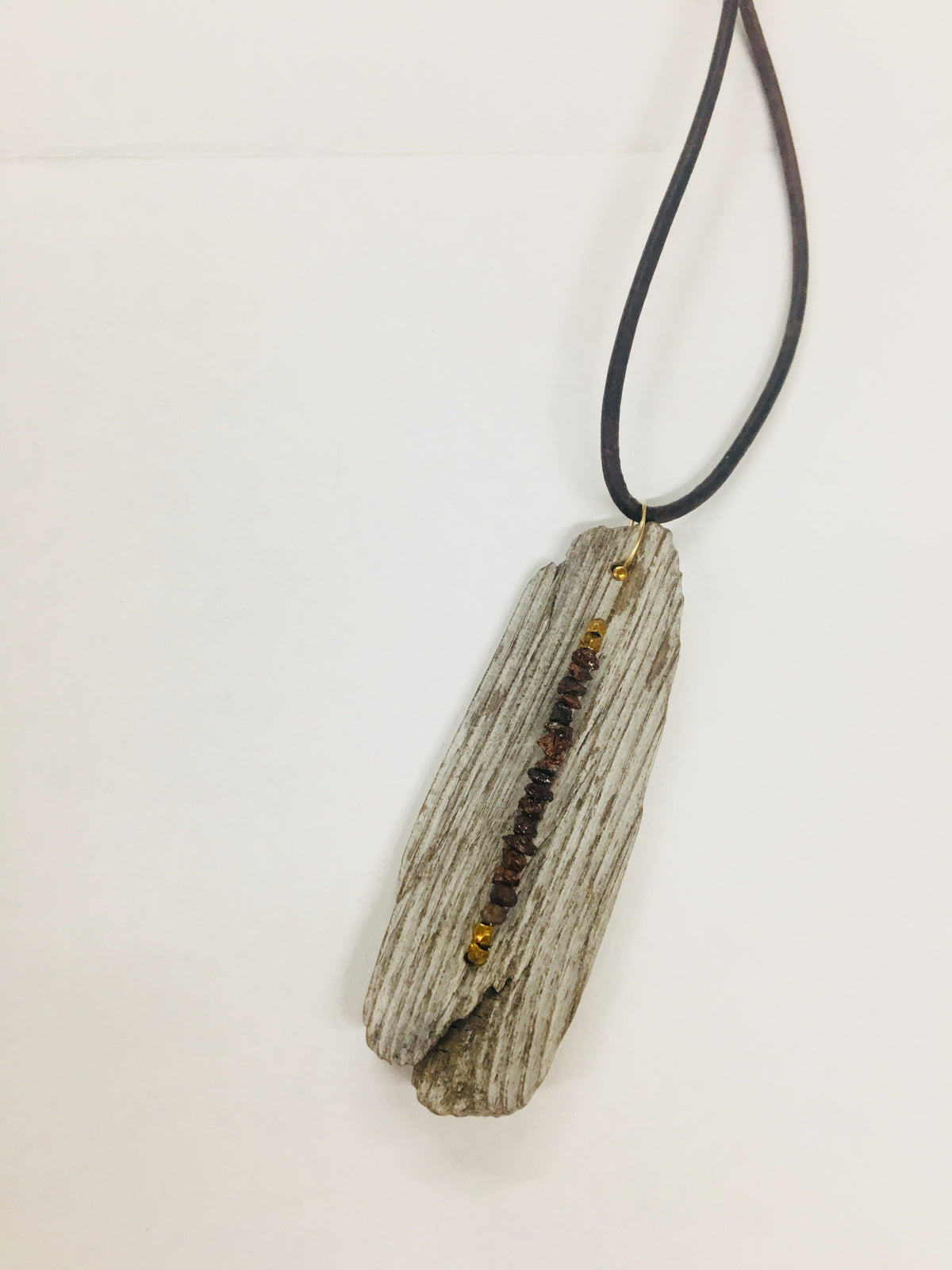 Driftwood and Brown Diamond Necklace