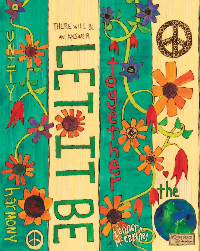 Let It Be Pole Graphics flattened image to see all sides