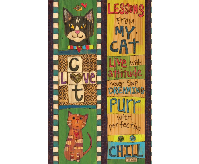 Lessons from My Pet :: 13" Art Pole :: Dog + Cat Styles