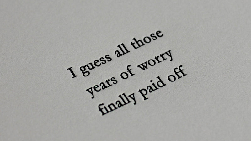 Years of Worry Card