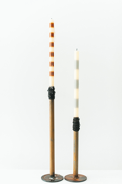 Repurposed candle holder