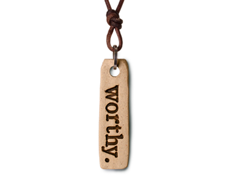 worthy. necklace