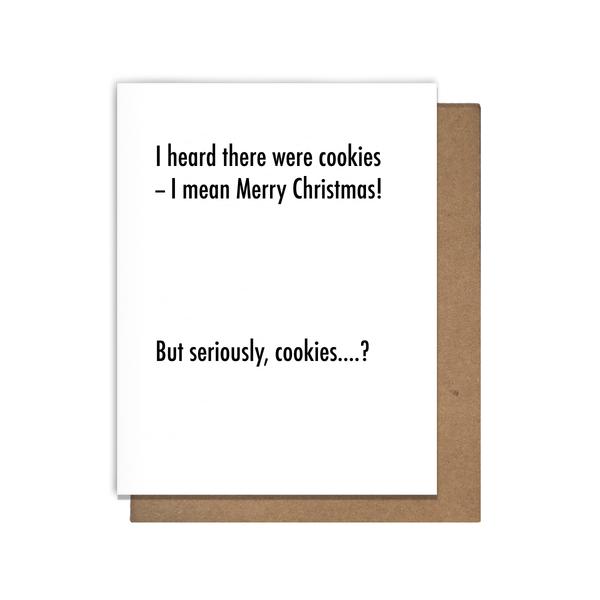 Christmas Cookies Letterpress Card
